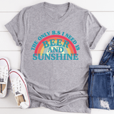 Beer & Sunshine Tee Athletic Heather / S Peachy Sunday T-Shirt