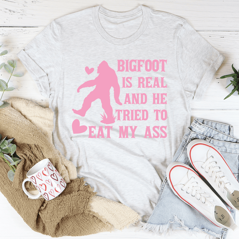 Bigfoot Is Real Tee Ash / S Peachy Sunday T-Shirt