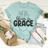 Bloom In Grace Tee Heather Prism Dusty Blue / S Peachy Sunday T-Shirt