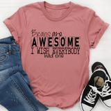 Brains Are Awesome Tee Mauve / S Peachy Sunday T-Shirt