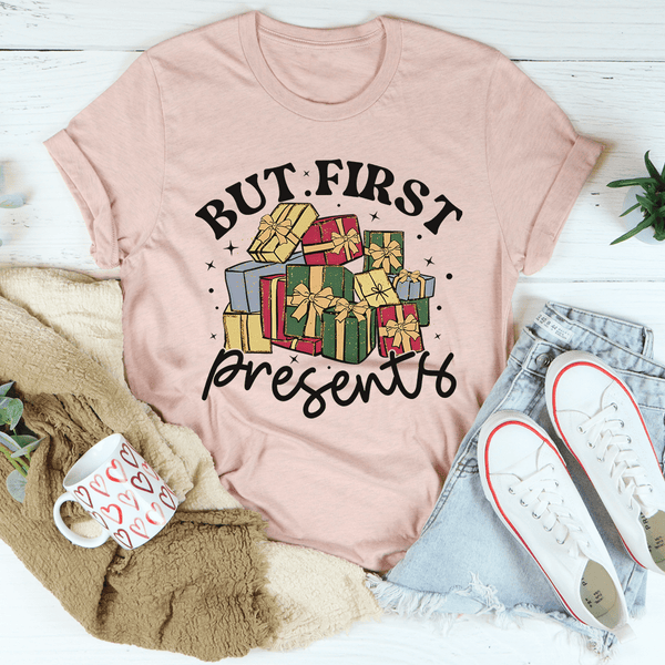 But First Presents Tee Heather Prism Peach / S Peachy Sunday T-Shirt