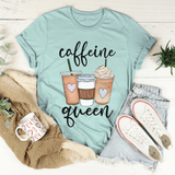 Caffeine Queen Tee Heather Prism Dusty Blue / S Peachy Sunday T-Shirt
