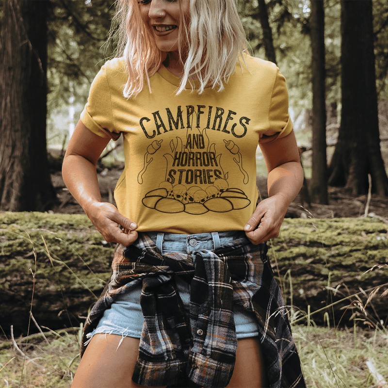 Campfires & Horror Stories Tee Mustard / S Peachy Sunday T-Shirt