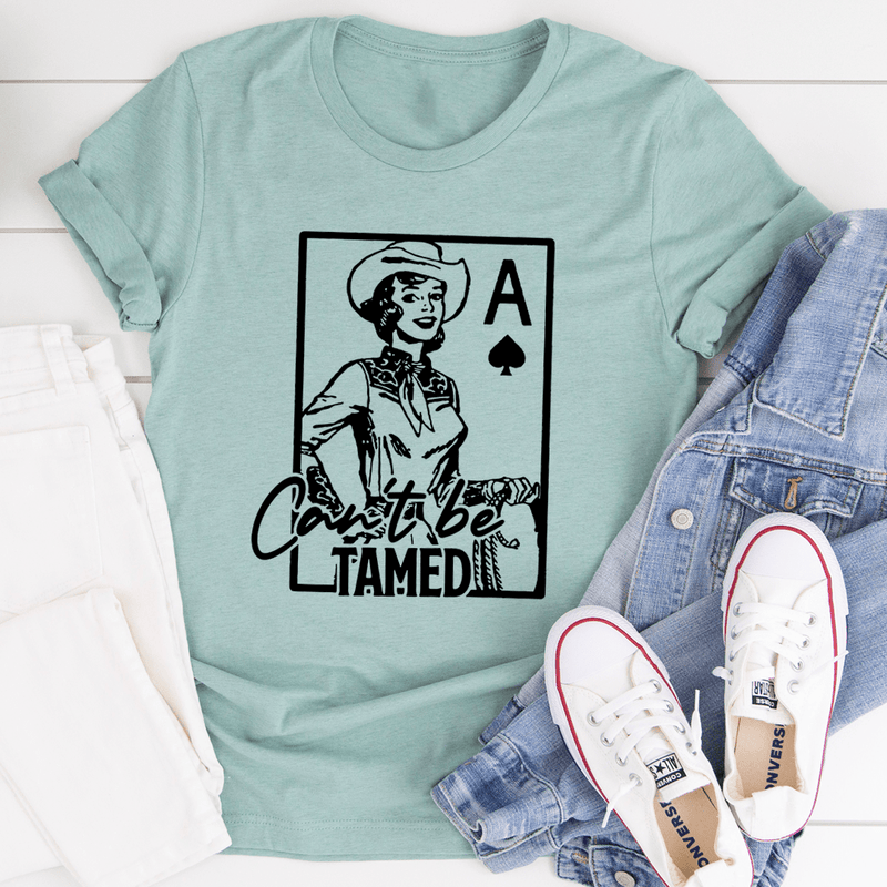 Can't Be Tamed Tee Heather Prism Dusty Blue / S Peachy Sunday T-Shirt