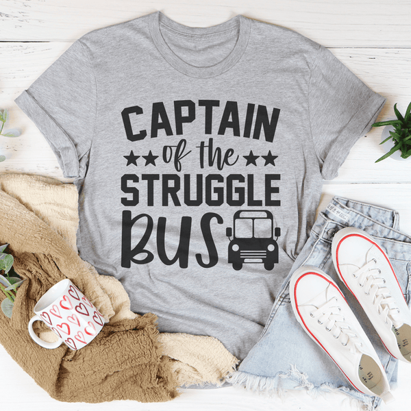 Captain Of The Struggle Bus Tee Peachy Sunday T-Shirt