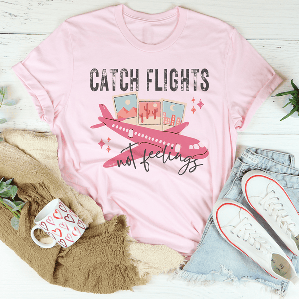Catch Flights Retro Tee Peachy Sunday T-Shirt