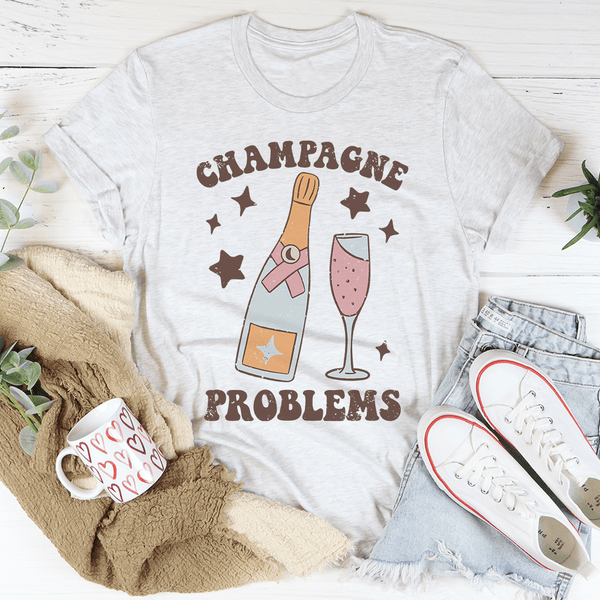 Champagne Problems Tee Ash / S Peachy Sunday T-Shirt