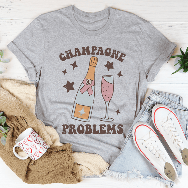 Champagne Problems Tee Athletic Heather / S Peachy Sunday T-Shirt