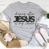 Chasing After Jesus Is My Cardio Tee Peachy Sunday T-Shirt
