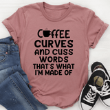 Coffee Curves & Cuss Words Tee Mauve / S Peachy Sunday T-Shirt