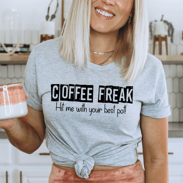 Coffee Freak Tee Athletic Heather / S Peachy Sunday T-Shirt