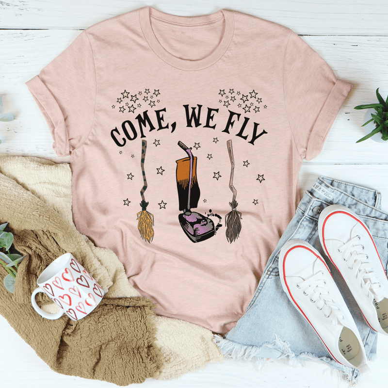 Come We Fly Tee Heather Prism Peach / S Peachy Sunday T-Shirt