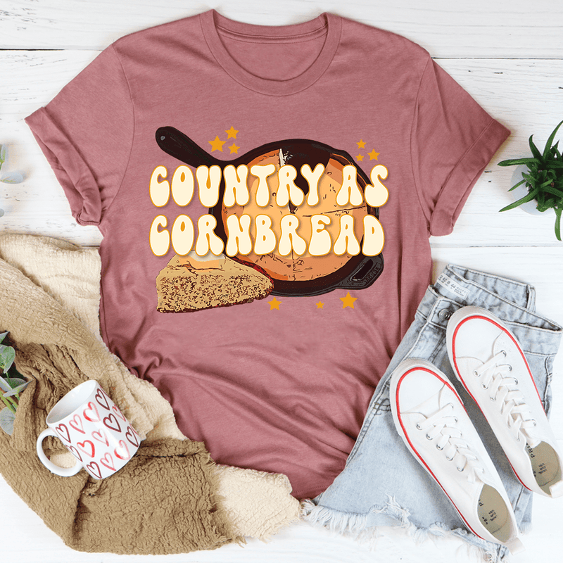 Country As Cornbread Tee Mauve / S Peachy Sunday T-Shirt