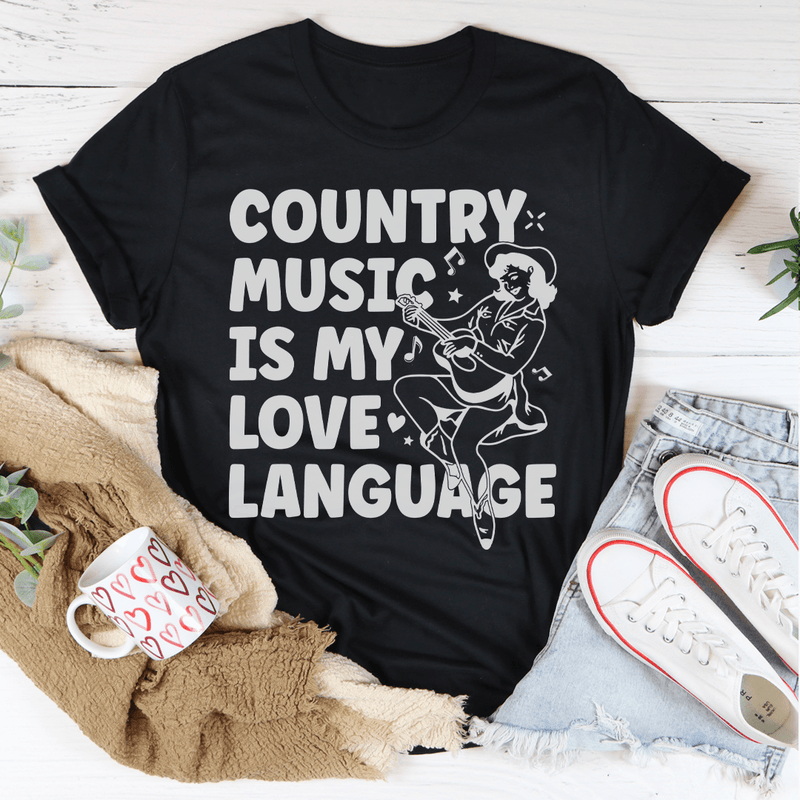 Country Music Is my Love Language Tee Peachy Sunday T-Shirt