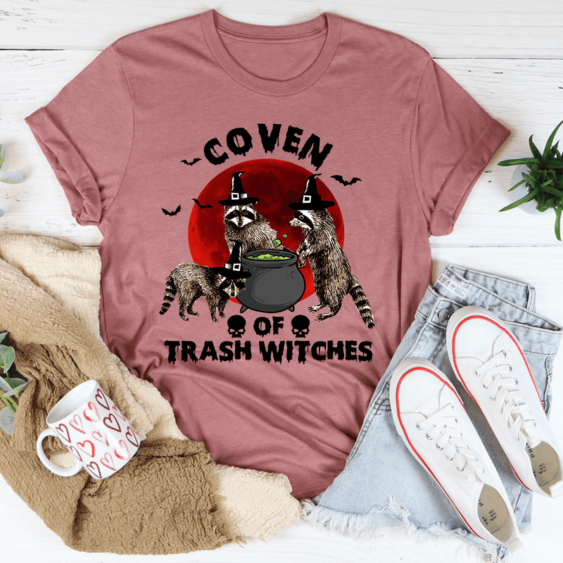 Coven Of Trash Witches Tee Mauve / S Peachy Sunday T-Shirt