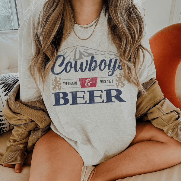 Cowboys & Beer Tee Athletic Heather / S Peachy Sunday T-Shirt