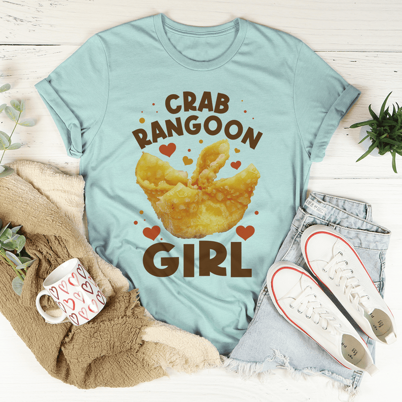 Crab Ragoon Girl Tee Heather Prism Dusty Blue / S Peachy Sunday T-Shirt