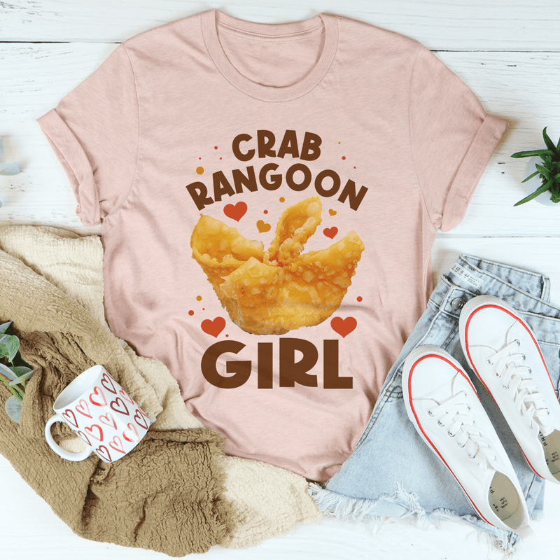 Crab Ragoon Girl Tee Heather Prism Peach / S Peachy Sunday T-Shirt