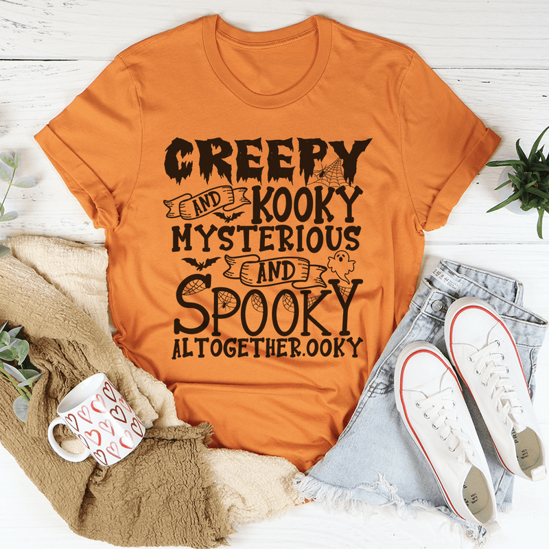 Creepy And Kooky Tee Burnt Orange / S Peachy Sunday T-Shirt