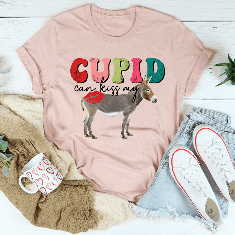 Cupid Can Kiss Me Tee Heather Prism Peach / S Peachy Sunday T-Shirt