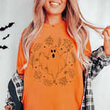Cute Fall Ghost Burnt Orange / S Peachy Sunday T-Shirt
