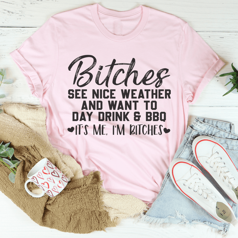 Day Drink & BBQ Tee Pink / S Peachy Sunday T-Shirt