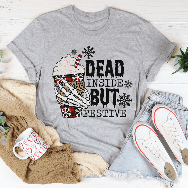 Dead Inside But Festive Tee Athletic Heather / S Peachy Sunday T-Shirt