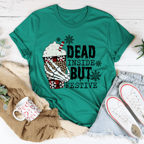 Dead Inside But Festive Tee Kelly / S Peachy Sunday T-Shirt