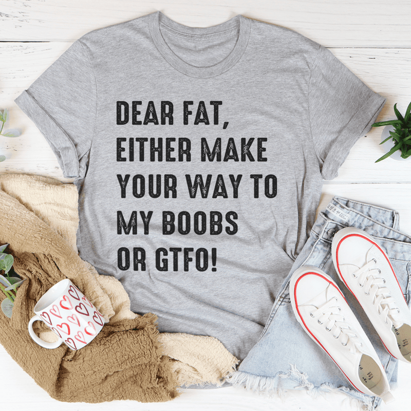 Dear Fat Tee Athletic Heather / S Peachy Sunday T-Shirt