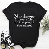 Dear Karma Tee Black Heather / S Peachy Sunday T-Shirt