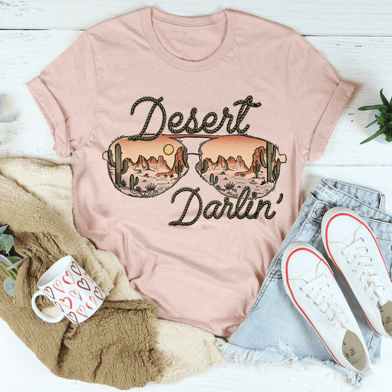 Desert Darlin' Sunglasses Tee Heather Prism Peach / S Peachy Sunday T-Shirt