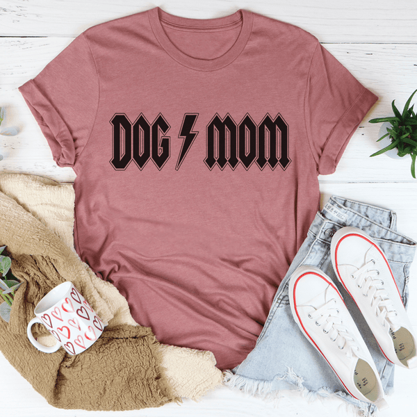 Dog Mom Rocker Tee Mauve / S Peachy Sunday T-Shirt