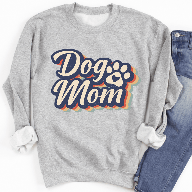 Dog Mom Sweatshirt Sport Grey / S Peachy Sunday T-Shirt