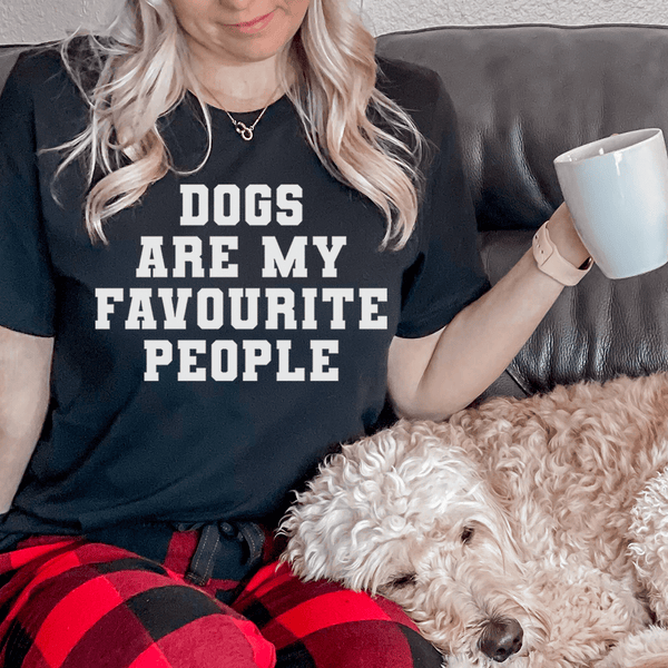 Dogs Are My Favorite People Tee Black Heather / S Peachy Sunday T-Shirt
