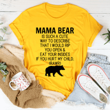 Don't Mess With Mama Bear Tee Mustard / S Peachy Sunday T-Shirt