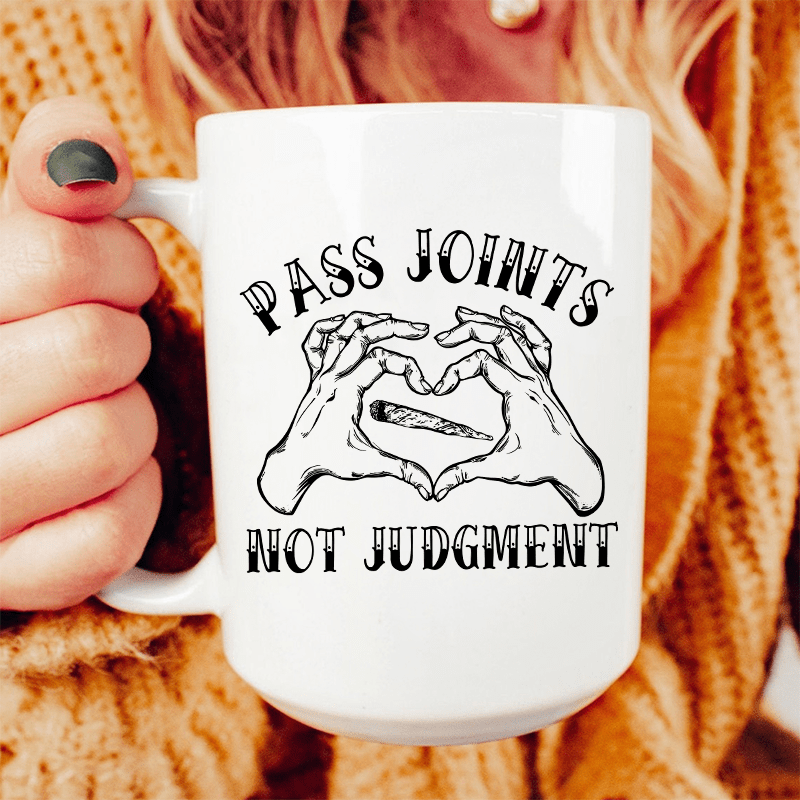 Don't Pass Judgement Ceramic Mug 15 oz White / One Size CustomCat Drinkware T-Shirt