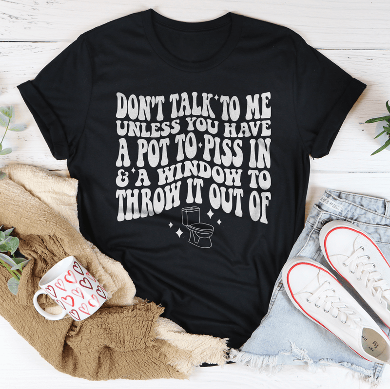 Don't Talk To Me Tee Black Heather / S Peachy Sunday T-Shirt