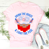 Drink The Booze & Light The Fuse Tee Pink / S Peachy Sunday T-Shirt
