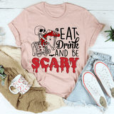 Eat Drink And Be Scary Tee Heather Prism Peach / S Peachy Sunday T-Shirt