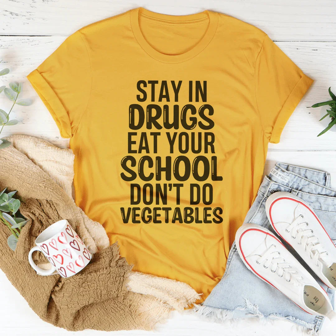 Eat Your School Don't Do Vegetables Tee Gold / S Peachy Sunday T-Shirt