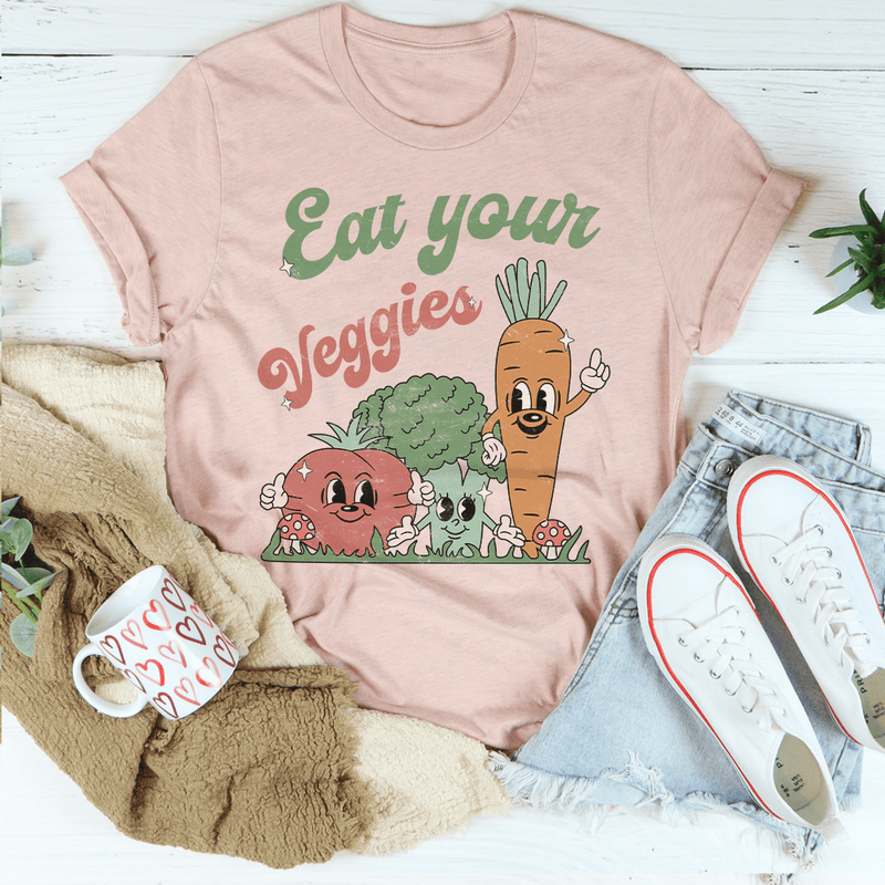 Eat Your Veggies Tee Peachy Sunday T-Shirt