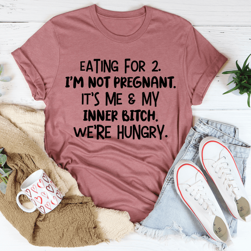Eating For Two Tee Mauve / S Peachy Sunday T-Shirt