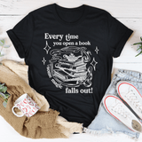 Every Time You Open A Book Some Magic Falls Out Tee Black Heather / S Peachy Sunday T-Shirt