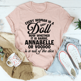 Every Woman Is A Doll Tee Heather Prism Peach / S Peachy Sunday T-Shirt