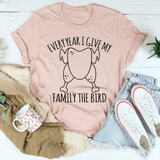 Every Year I Give My Family The Dinner Tee Heather Prism Peach / S Peachy Sunday T-Shirt