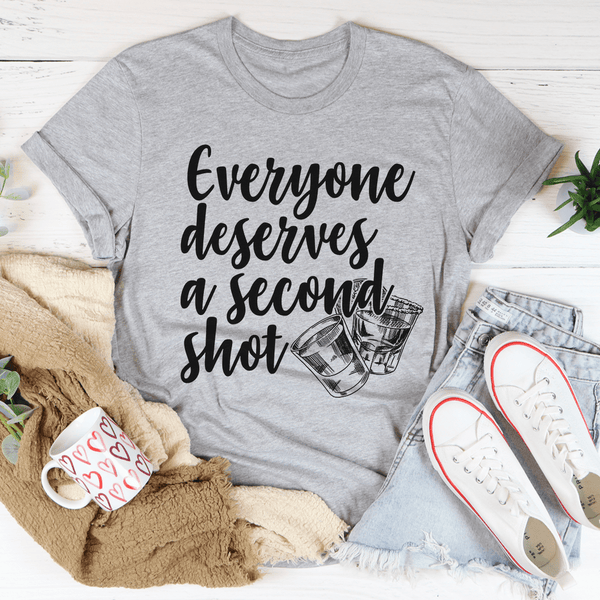 Everyone Deserves A Second Shot Tee Athletic Heather / S Peachy Sunday T-Shirt