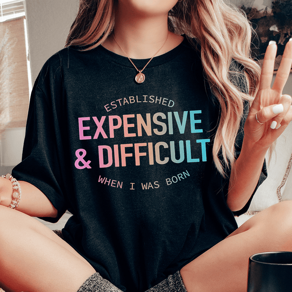 Expensive & Difficult Tee Black Heather / S Peachy Sunday T-Shirt