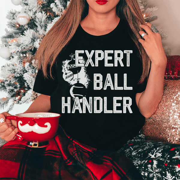 Expert Ball Handler Christmas Tee Peachy Sunday T-Shirt