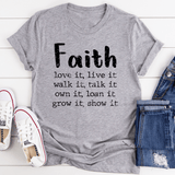 Faith Love It Live It Tee Athletic Heather / S Peachy Sunday T-Shirt