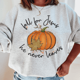 Fall for Jesus Sweatshirt Sport Grey / S Peachy Sunday T-Shirt